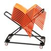 VEVOR Performing Arts Chair Cart 136 Kg Capacity Holds Up To 18 Chairs, for Music Events, X-Shaped Stacking Design, Heavy-Duty Carbon Steel