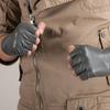 Used [Nappaglo] Men's Short Genuine Leather Sheep Leather Fingerless Summer Spring Autumn Commuting School Exercise Driving Motorcycle Gloves Gloves