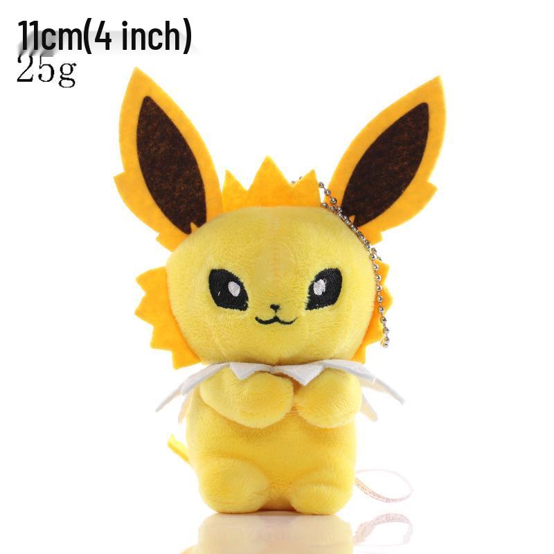 Conjunto de Chaveiros de Pelúcia Pokémon: Squirtle, Charmander, Psyduck, Bulbasaur & Pikachu