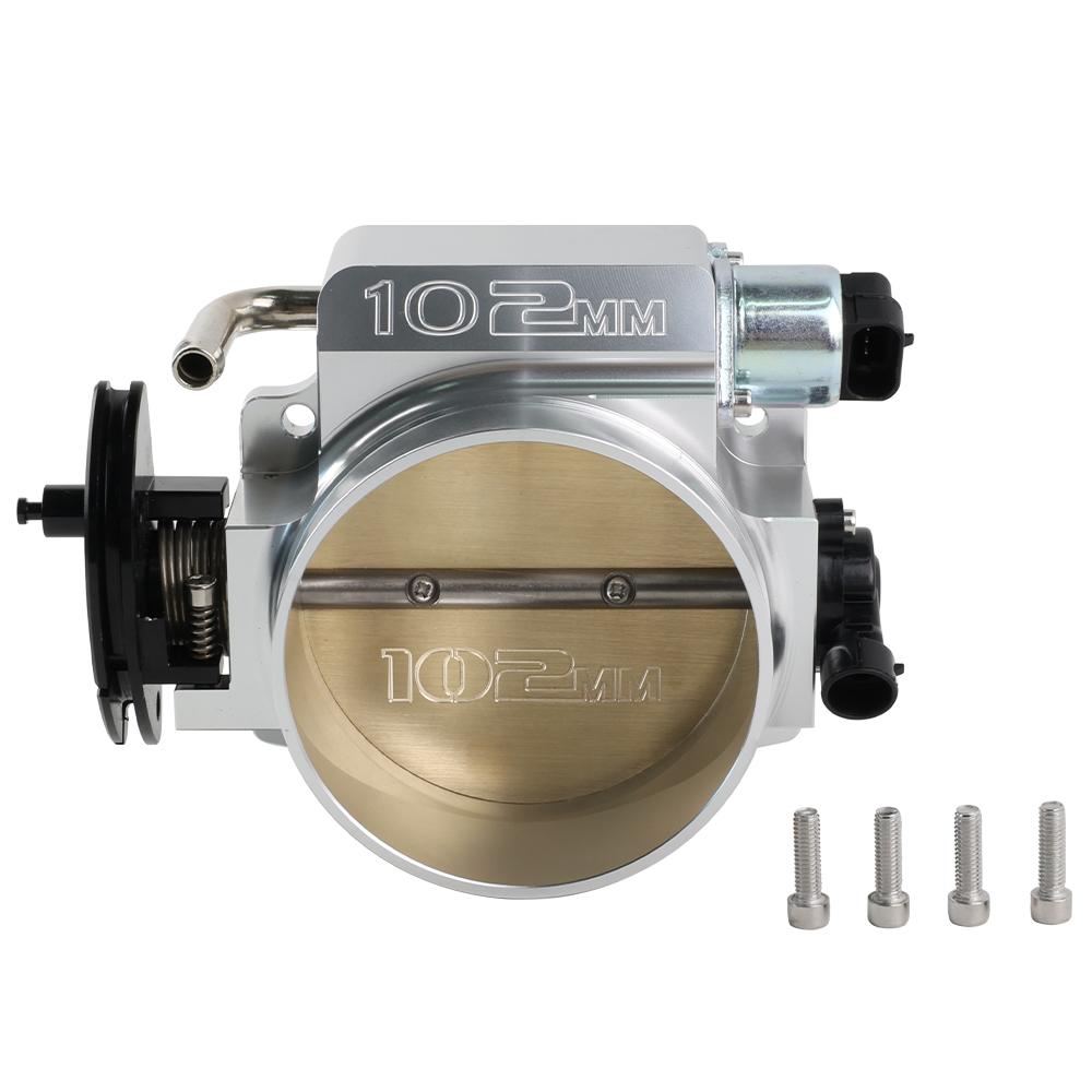 102mm High-Flow Billet Throttle Body Kit Intake Manifold Throttle Body for GM Gen III LS1 LS7 LS3 LS6 LSX with Intake Manifold &
