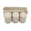 Toothbrush Holder Wall Mounted Multi Functional Toothbrush Toothpaste Dispenser for Bathroom