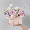1-10PCSHandbag Valentine's Day Flower Packaging Bag Rectangular Gift Bag Creative Bouquet Sachet Boxes for Wedding GiftPackaging