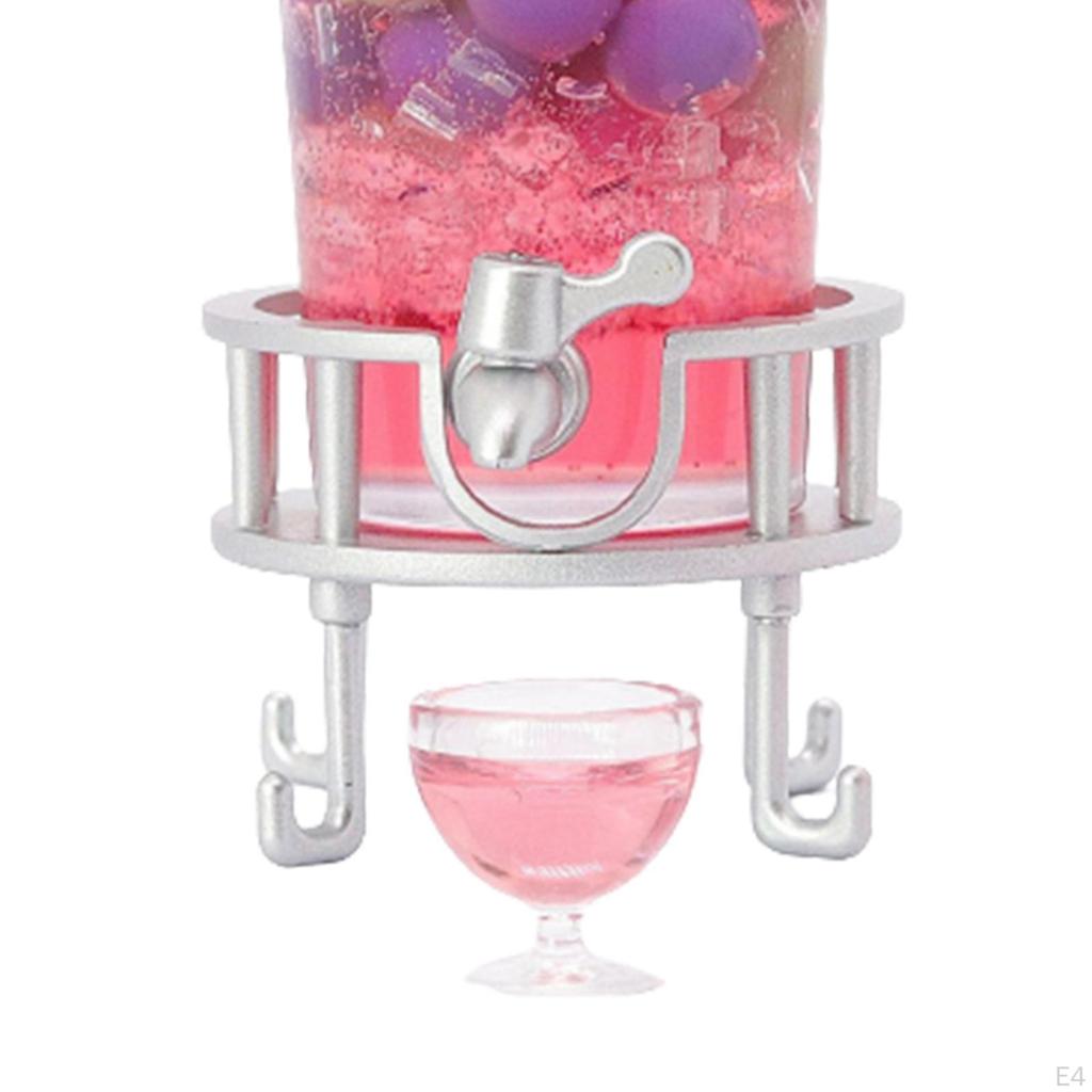 Doll House Drinks Buckets Set Simulation Juice Bucket Model Ornament Micro Landscape Dollhouse