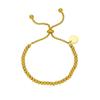Elegant Gold Beaded Chain Bracelet - Versatile, High-End Fashion Jewelry