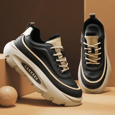 Gruba podeszwa Codzienne trampki Męskie buty Moda Sportowe Buty do biegania Wszechstronne Buty deskorolkowe Oddychające Antypoślizgowe Buty do chodzenia