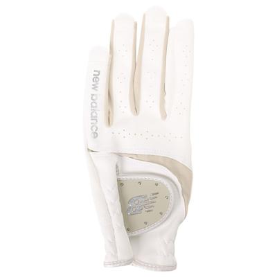 New Balance Women's Golf Gloves Pair Nail-Through Open Fingertips Synthetic Leather SS 17-18cm 012-6985502