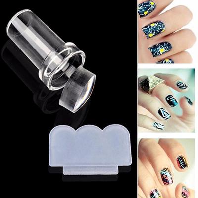 2 Mini DIY Clear Stamper Scraper Nail Art Craft Tool Platte Transfer Maniküre