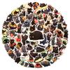 50 100 Stück Niedliche Schwarze Katze Aufkleber Laptop Handyhülle Notizbuch Scrapbooking Auto Vinyl Wasserdicht Cartoon Katzen Aufkleber Kinder Geschenk Spielzeug