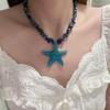 Y2K Accessories Starfish Clavicle Chain Pendant Beach Choker Fashion Starfish Necklace  Girls Gift