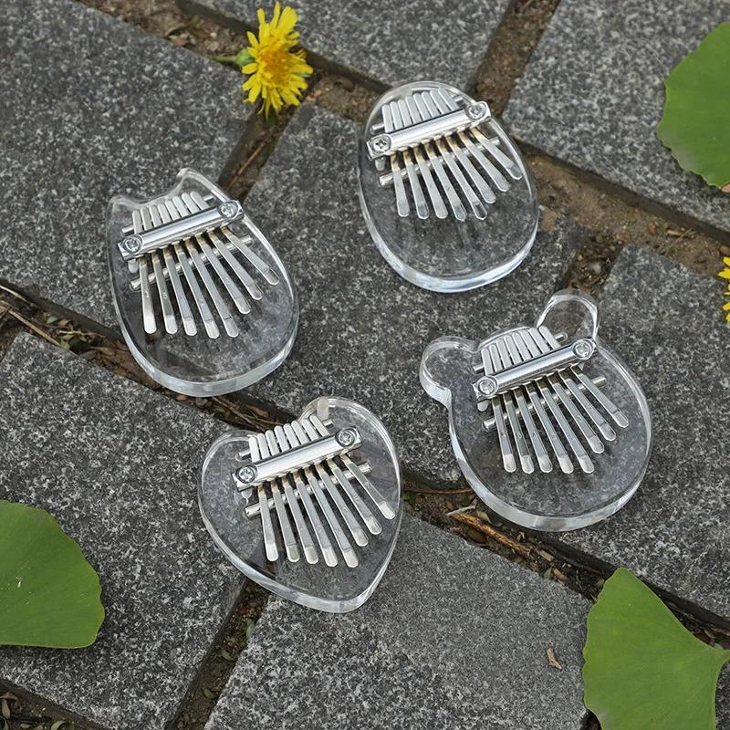 8 Key Mini Kalimba Thumb Piano Portable Finger Piano Musical Instrument Gift for Adults and Children Ideal Music Gift