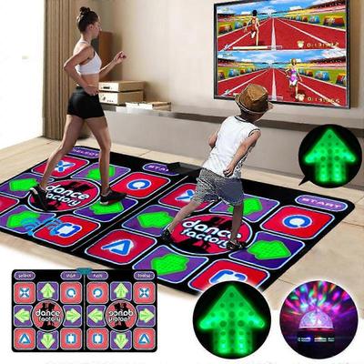 Leuchtende Tanzmatte Computer TV-Nutzung Laufspiel Somatosensorisch Doppel Kabellos
