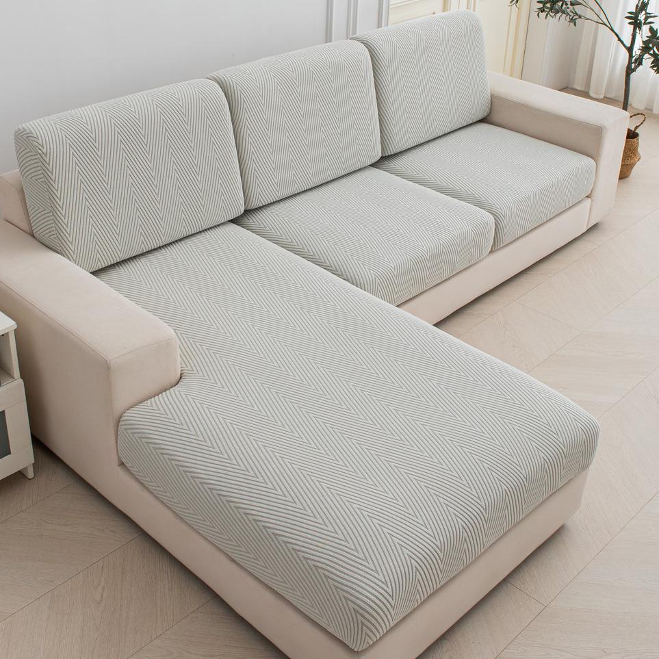 1pc Jacquard Sofa Seat Cover Elastic Thicken Sofa Couch Cover for Sofa Covers Protector Anti-dust Removable Sofa Cushion Cover