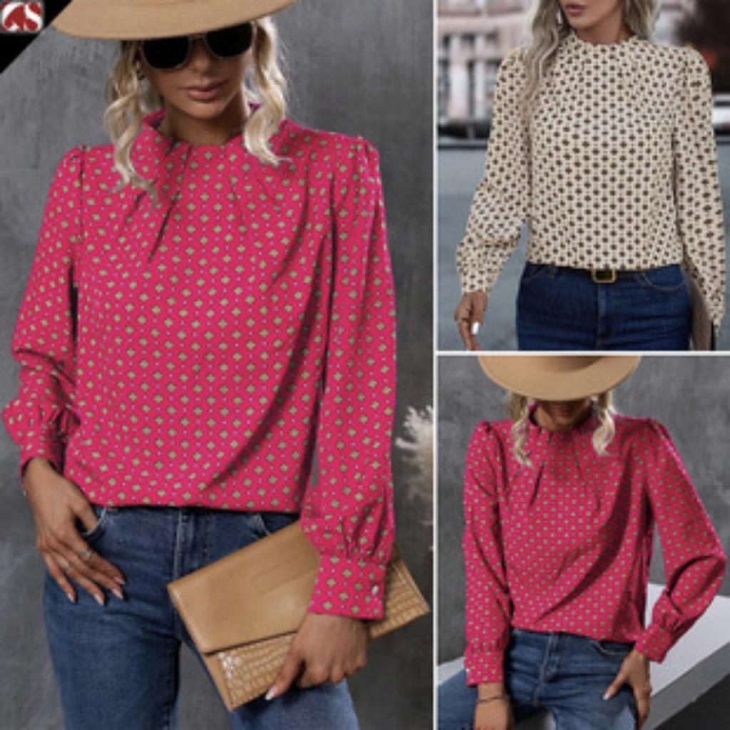 Summer Women's Loose Casual T-Shirt, European American Style Lace Crew Neck Flounce Sleeve Jacquard Dot Lace Trim Top
