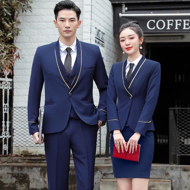 Unisex Professional 3-Piece Suit Set