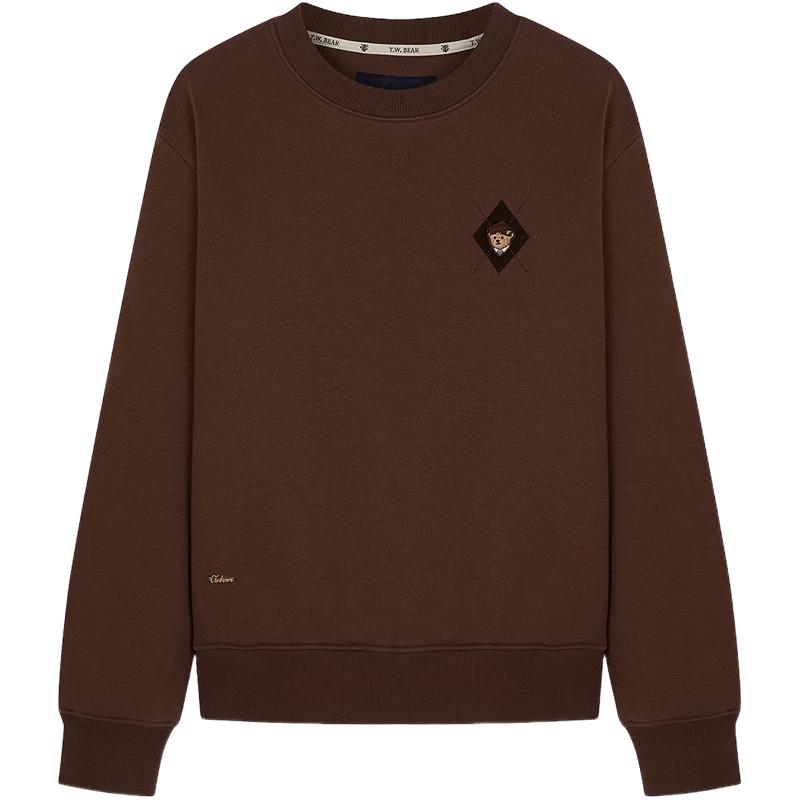 

Teenie Weenie Women s Bear Embroidered Round Neck Sweatshirt