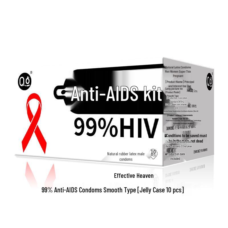 Q Point Thorn Set: Erotic Couples' Condoms with Large Particles, 2pcs/pack