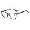Vintage Flower Printing Reading Glasses Cat Eye Design Far-sighted Eyewear Chic Women Men Prescription Presbyopia Eyeglasses