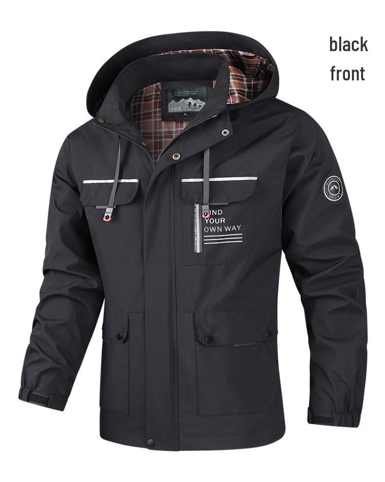 Men's Fashionable Trendy Hooded Loose Casual Outdoor Jacket
