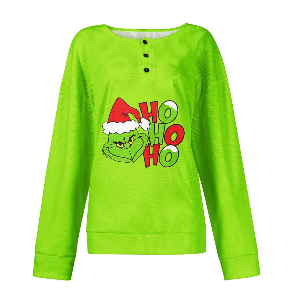 Dame Casual Skjorter Langermet Topper Knepping V-hals Løs Strikk Høstfavoritter For Kvinner