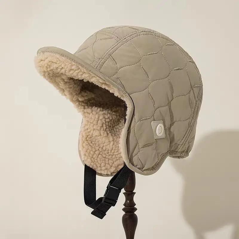 

Double Sided Ear Protection Hat with Adjustable Buckle Rope, Outdoor Cycling Warm Hat, Lei Feng Hat, Suitable for Outdoor Use хакі
