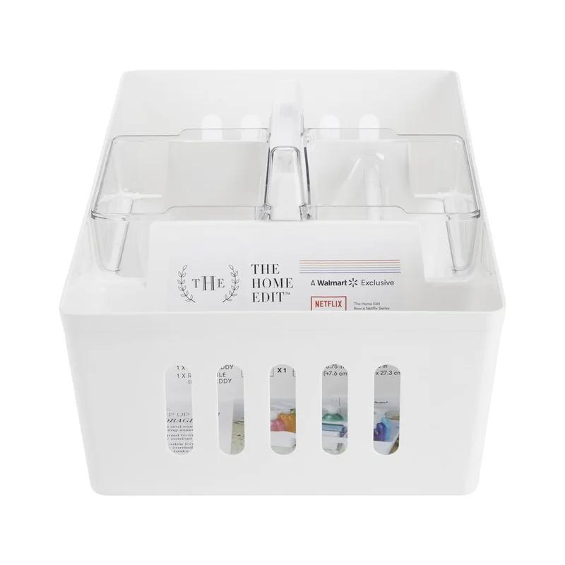 XL 2-in-1 Cleaning Caddy Storage Organizer Removable Inner Insert Cleaning Supplies Jumbo Wipes Large Bottles Under Cabinet