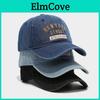 Cotton Vintage Baseball Hat With Curved Brim For Sunshade And Sunblock