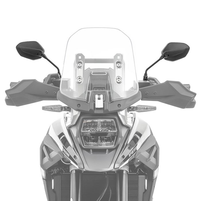 Rétroviseur de moto avec E-mark RSX3 rétroviseur noir