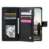 For Xiaomi Redmi 15 5G (Global) (169mm) Case Zipper Pocket Glitter Leather Phone Cover with Wrist Strap