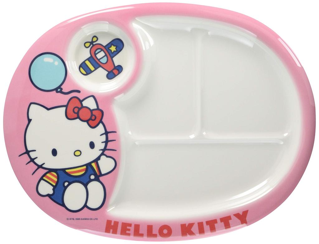Seibu Shoji Daiwa Kids Lunch Plate Hello Kitty Pink Melamine Resin Japan RLV90