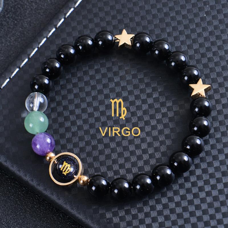 JYL TS Bracelet Friendship  Witch Charm Celebrates Bond & Magical Connection Virgo-Virgo румяный розовый