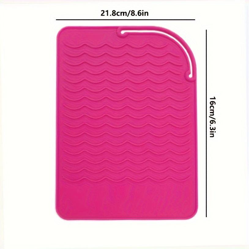 Portable Silicone Heat Resistant Mat Hair Straightener Curler Insulation Pad Non-Slip Anti Heat Mat Hair Styling Tool For Travel