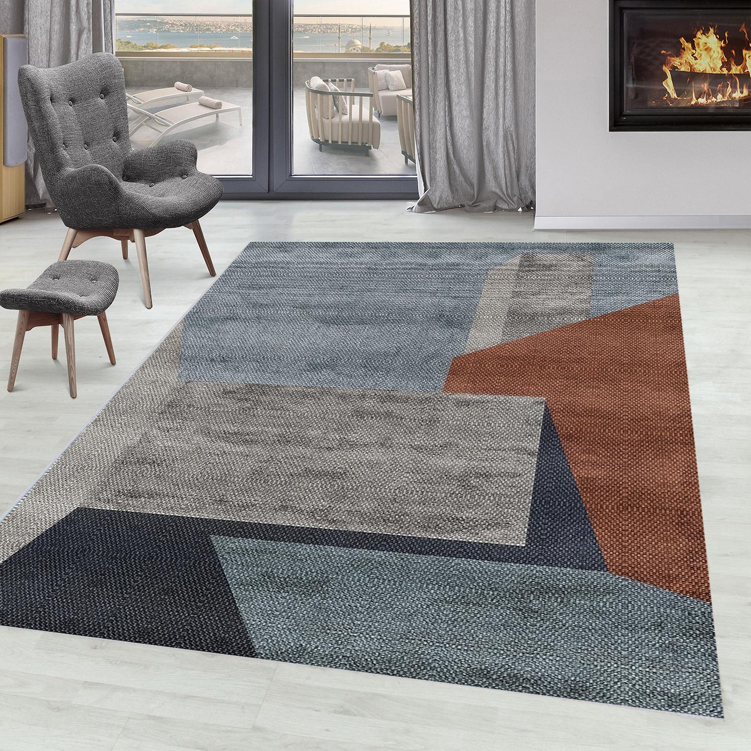 

Rovigo Home Моющийся ковер с принтом RVG0959-FNL208 50x80 синий