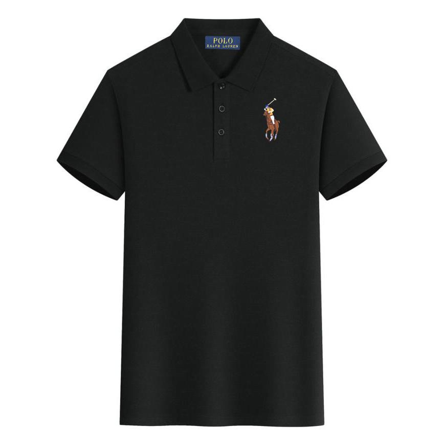 Polo Ralph Lauren Letní nové Pony Vyšívané Neformální Sportovní Polo Tričko, Odvádějící Pot a Absorpční Vlhkost Polo Tričko z Čisté Bavlny
