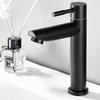 MDNG Black Low-Bend Single Cold Basin Faucet