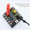 4PCS Car Fuse Puller Tool, 4 Size Mini Plastic Vehicle Fuse Puller Extraction Tool Set, Automotive Blade Glass Fuses Insertion Tool for Motorcycle