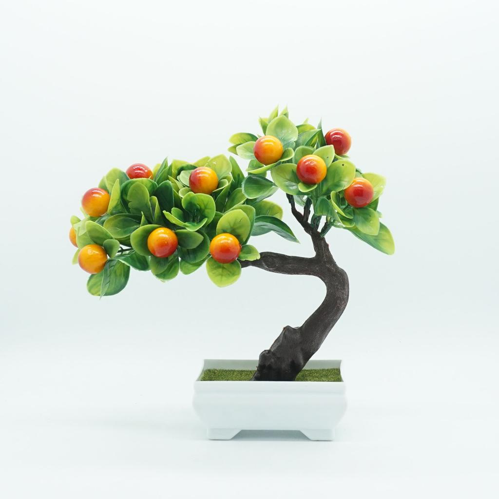 Artificial Plants Bonsai Small Fruit Tree Potted Bonsai Simulation Decor Artificial Ornaments Artificial Plant Bonsai Home Decor