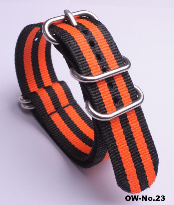 Silver Smooth Oval Buckle Nylon Watch Strap - Waterproof E-commerce Source Watch Band