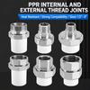 Male Thread PPR Flexible Joint Female Thread Stainless Steel Joint  Home Plumbing System