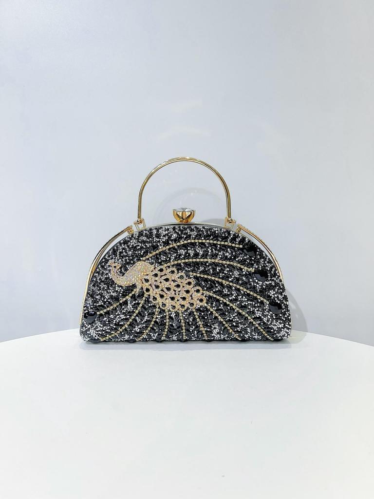 Women's Rhinestone Evening Clutch - Bridal & Banquet Handbag