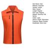 Men Vest Casual Sleeveless Lapel Zipper Closure Solid Color Breathable Volunteer Community Work Coat Waistcoat Women Work Clothes Uniforms Outwear