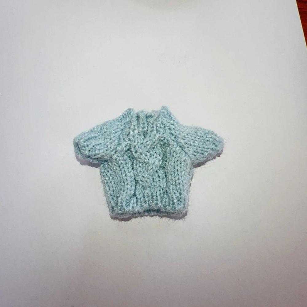 1 Stk. Heißverkauf 10cm Schulleiter Hundebekleidung Miniaturpullover für 1:8 Bjd Spielzeugpuppe Pullover Puppe Weihnachten Tragen Zubehör