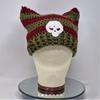 Y2K Anime Ear Cap Windproof Hat Female Beanie Headwear Handcrochet Pullover Hat