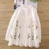 1116 Spring New Women's Crew Neck Japanese Cotton and Linen Shirt Loose Shirt Versatile Embroidered Literary Cardigan Mori
