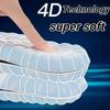 4D Massage Shoes Insoles Super Soft Latex Sports Insole For Feet Running Basket Shoe Sole Arch Support Orthopedic Inserts Unisex