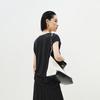 LESS 2025 Summer Round Neck Silk Sleeveless T-Shirt