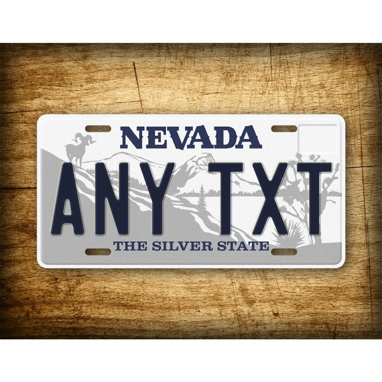 

Personalized Nevada Shaped Metal Sign for Home Wall Decor білий