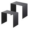 Yamazaki Storage Box Over Rack, Set of 2, Black, Approx. W31 X D20 X H28cm, Tower Storage Shelf, 5038