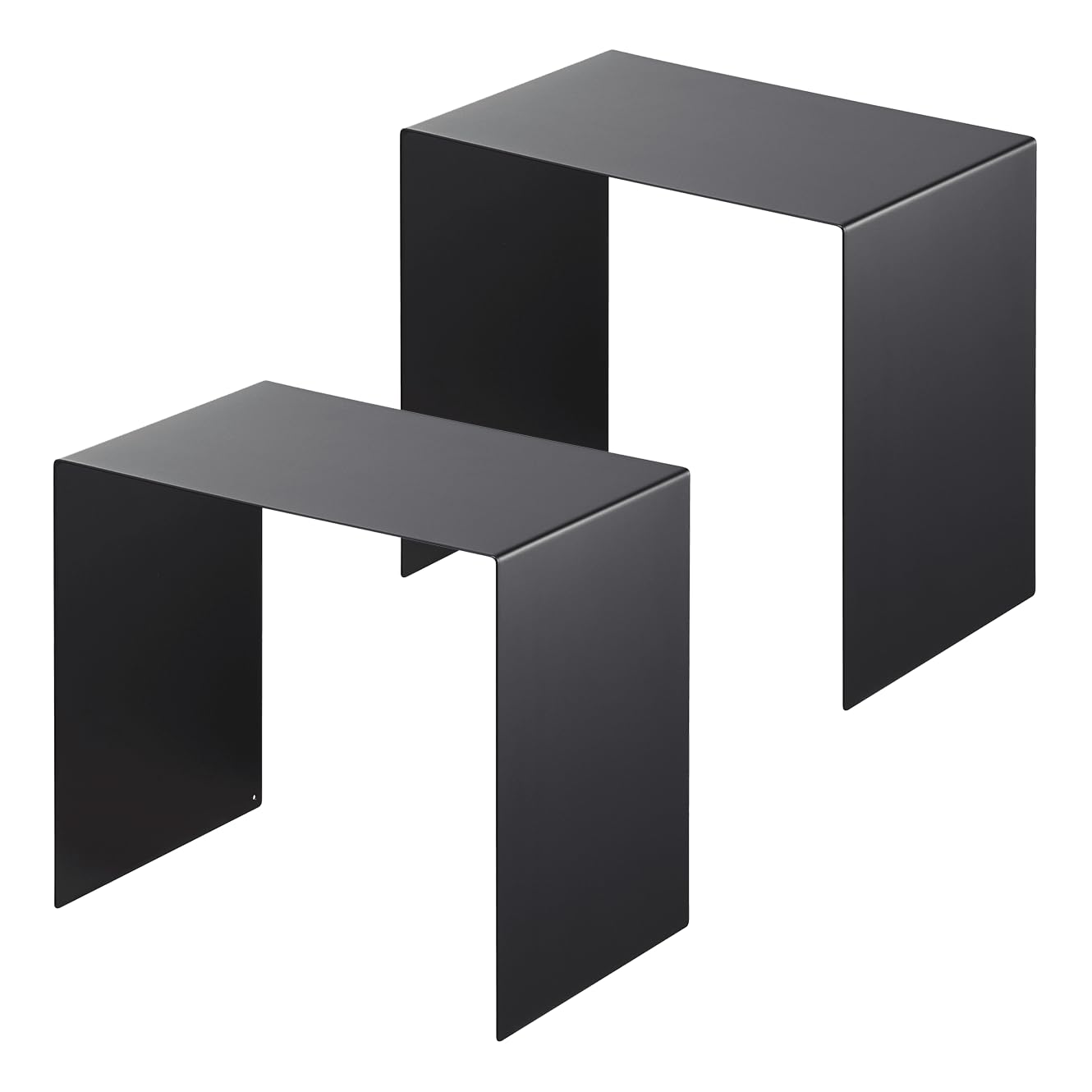 

Yamazaki Storage Box Over Rack, Set of 2, Black, Approx. W31 x D20 x H28cm, Tower Storage Shelf, 5038