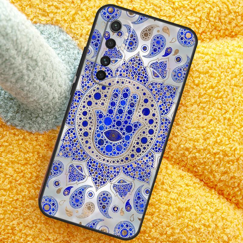 Hamsa Hand of Fatima Case For POCO X3 X4 X5 F5 Pro M5s C40 F4 GT F3 Cover For Xiaomi 12T 11T Pro 12 13 Lite 12X