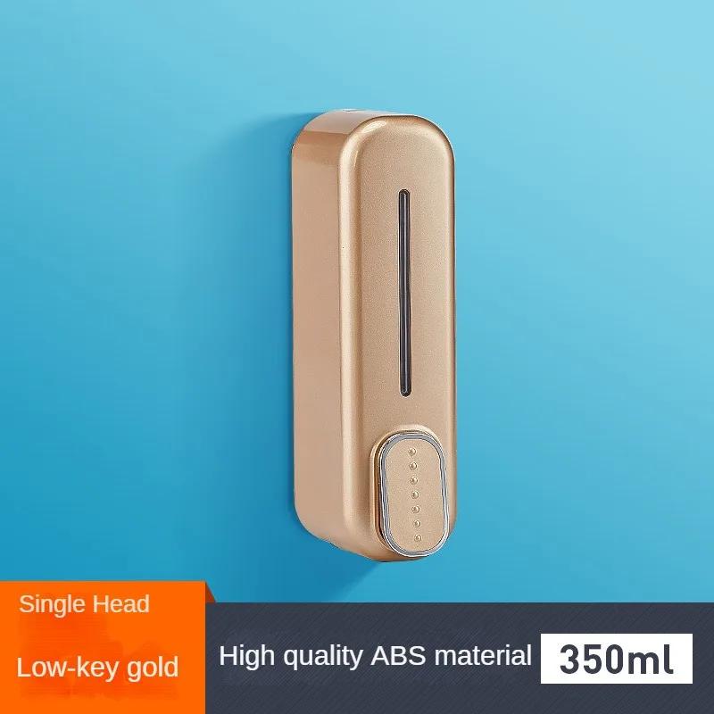 350ml Wall Mount Soap Dispenser Manual Shampoo Shower Gel Dispenser Lotion Container Liquid Hand Soap Dispenser for Bathroom
